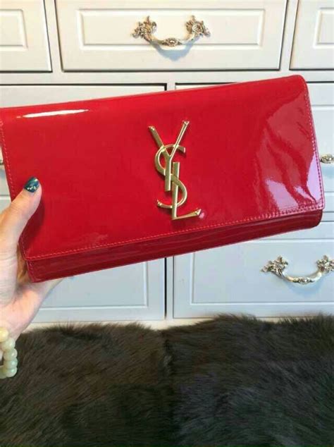 yves saint laurent clutch red|yves Saint Laurent clutch sale.